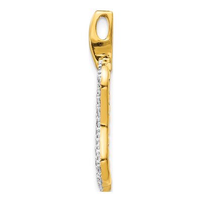 14K Yellow Gold 1/2 ct tw Diamond Fancy Pendant – view 3