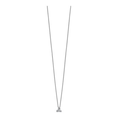 14K White Gold 3/8 ct tw Lab-Grown Diamond Cluster Necklace – view 3