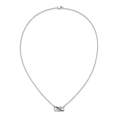 14K White Gold 1/10 ct tw Diamond Heart Pendant Necklace – view 5