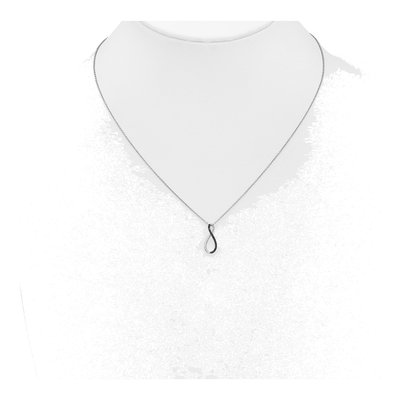 14K White Gold 1/15 ct tw Diamond Infinity Pendant Necklace – view 4