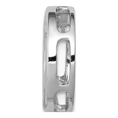 14K White Gold 1/2 ct tw Diamond Circle Slide Pendant – view 2