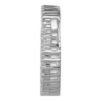 14K White Gold 1/3 ct tw Lab-Grown Diamond Circle Slide Pendant – view 3
