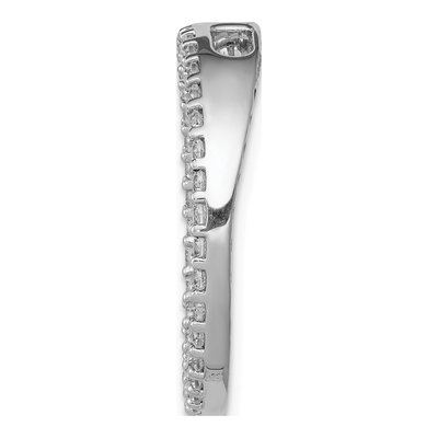 14K White Gold 3/4 ct tw Diamond Circle Slide Pendant – view 3