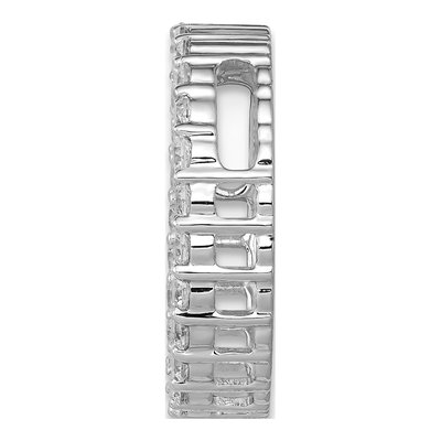 14K White Gold 1/2 ct tw Lab-Grown Diamond Circle Slide Pendant – view 3