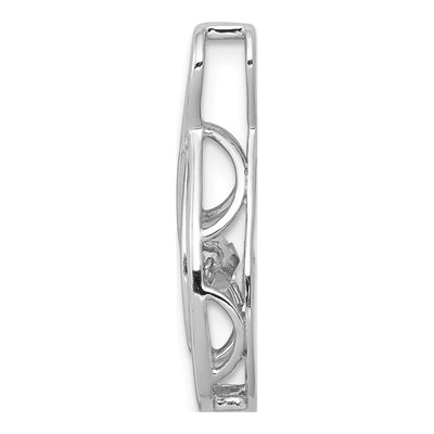 14K White Gold 1/4 ct tw Diamond Moving Infinity Slide Pendant – view 3