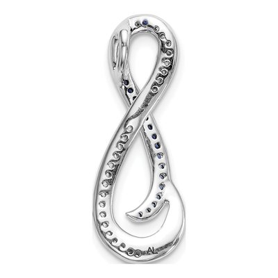 14K White Gold 1/5 ct tw Diamond Infinity Slide Pendant – view 4