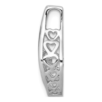 14K White Gold 1/10 ct tw Diamond Moving Slide Pendant – view 3