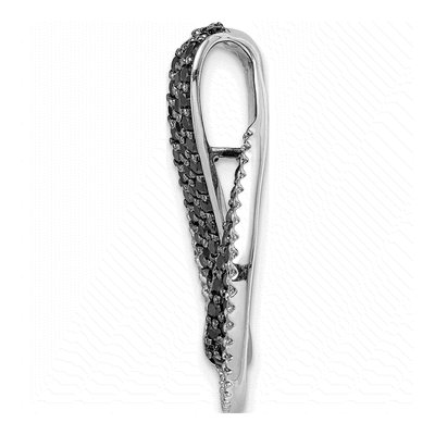 14K White Gold 1 ct tw Diamond Slide Pendant – view 3