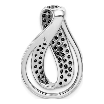 14K White Gold 1 ct tw Diamond Slide Pendant – view 4