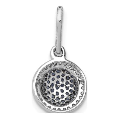 14K White Gold 1/3 ct tw Diamond Halo Pendant – view 4