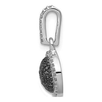 14K White Gold 1/3 ct tw Diamond Halo Pendant – view 3