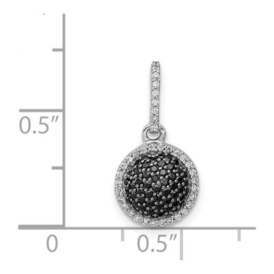 14K White Gold 1/3 ct tw Diamond Halo Pendant – view 5
