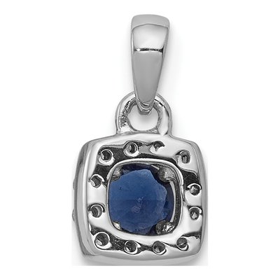 14K White Gold 1/3 ct tw Diamond Halo Pendant – view 4