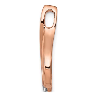 14K Rose Gold 1/10 ct tw Diamond Teardrop Slide Pendant – view 3