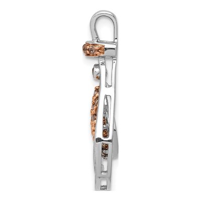 14K White Gold 1/4 ct tw Diamond Teardrop Slide Pendant – view 2