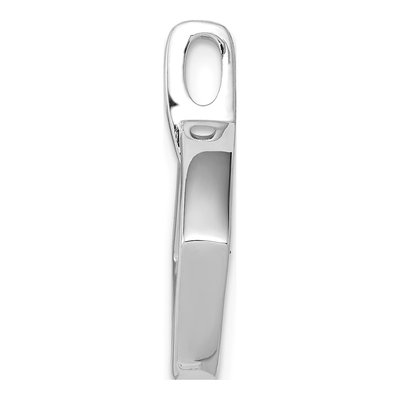 14K White Gold 1/6 ct tw Diamond Square Dangle Pendant – view 2