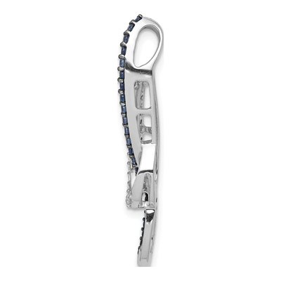 14K White Gold 1/4 ct tw Diamond Slide Pendant – view 3
