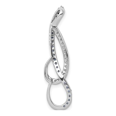 14K White Gold 1/4 ct tw Diamond Slide Pendant – view 4