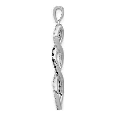14K White Gold 1/4 ct tw Diamond Twist Pendant – view 3