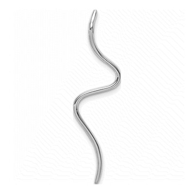 14K White Gold 1/6 ct tw Diamond Curved Line Slide Pendant – view 4