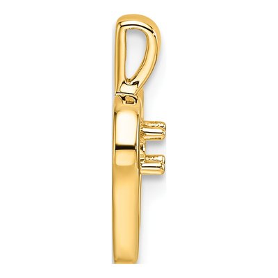 14K Yellow Gold Heart Pendant – view 3