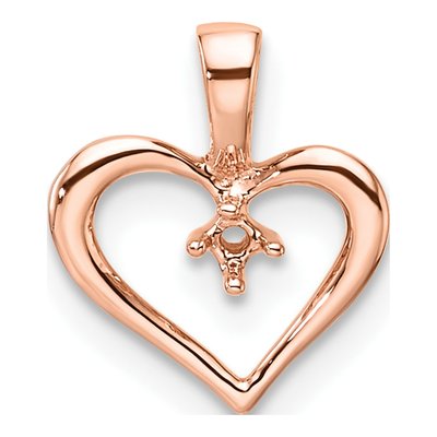 10K Rose Gold Heart for Pendant