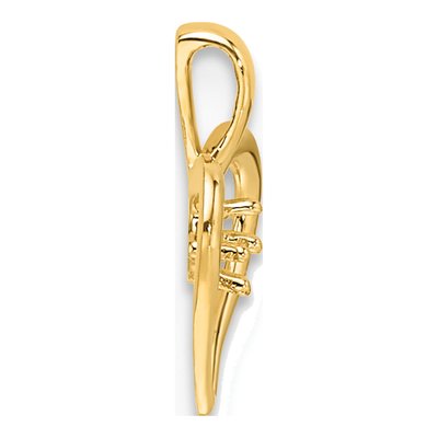 10K Yellow Gold Heart Pendant – view 3