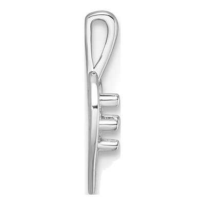 14K White Gold Heart Pendant – view 3
