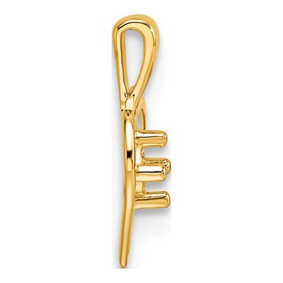 14K Yellow Gold Heart Pendant – view 3