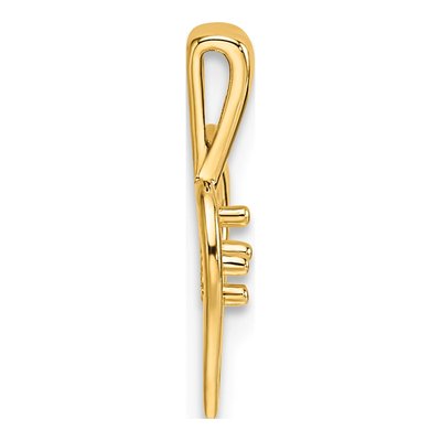 14K Yellow Gold Heart Pendant – view 3