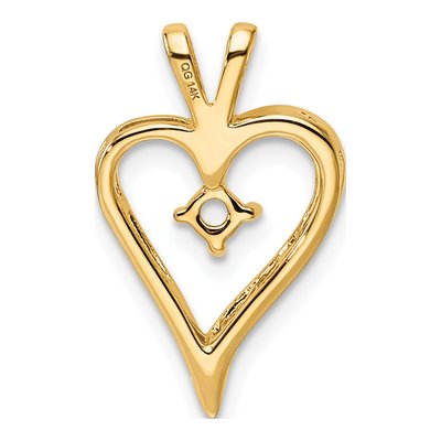 14K Yellow Gold Heart Pendant – view 4