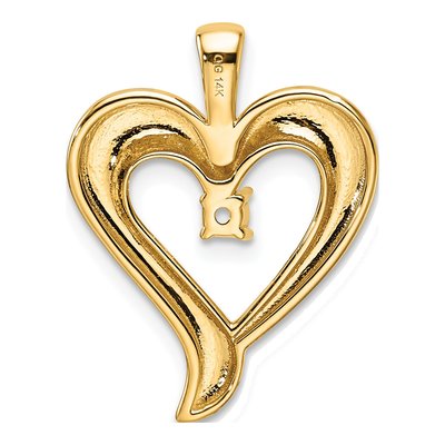 14K Yellow Gold Heart for Pendant – view 4