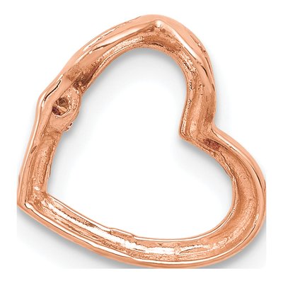 14K Rose Gold Heart for Slide Pendant – view 4