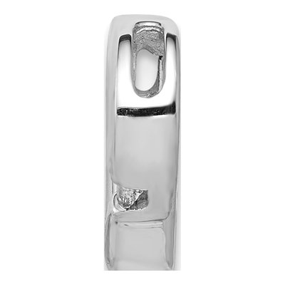 14K White Gold Diamond Heart Slide Pendant – view 3