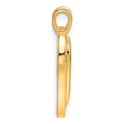 10K Yellow Gold Heart Pendant – view 3