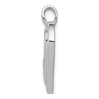 14K White Gold 1/20 ct tw Diamond Heart Pendant – view 3