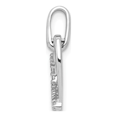 14K White Gold 1/15 ct tw Diamond Heart Pendant – view 3