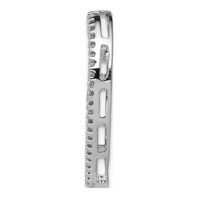 14K White Gold 1/4 ct tw Diamond Heart Slide Pendant – view 3