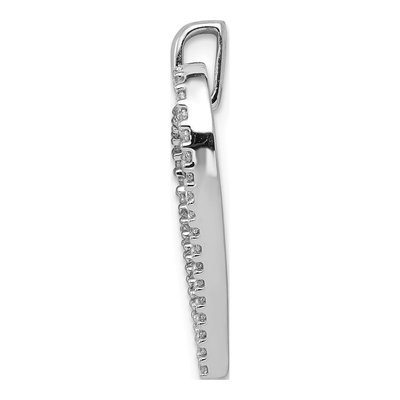 14K White Gold 1/6 ct tw Diamond Heart Pendant – view 3