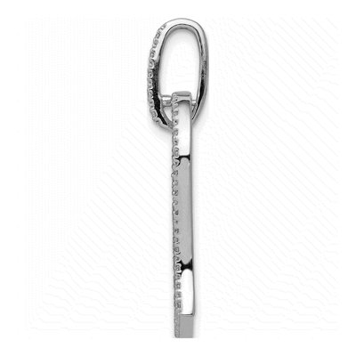 14K White Gold 1/6 ct tw Diamond Heart Pendant – view 3