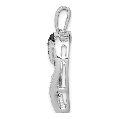 14K White Gold 1/20 ct tw Diamond Heart Pendant – view 3