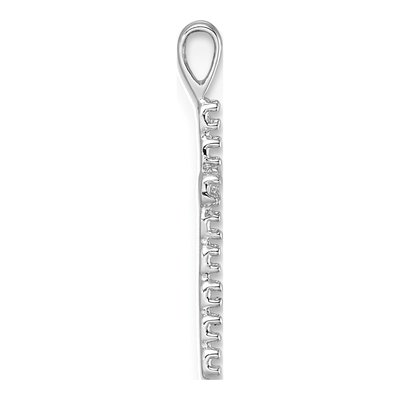 14K White Gold Latin Cross Pendant Mounting – view 3