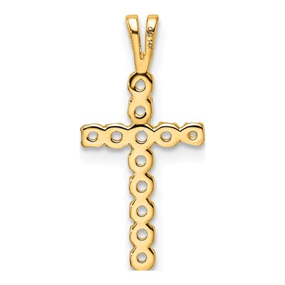 14K Yellow Gold Latin Cross Pendant Mounting – view 4
