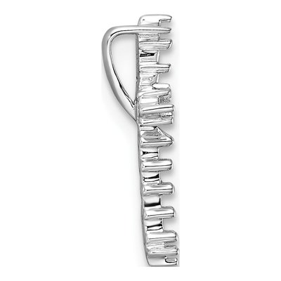 14K White Gold Diamond Cross Pendant Mounting – view 3