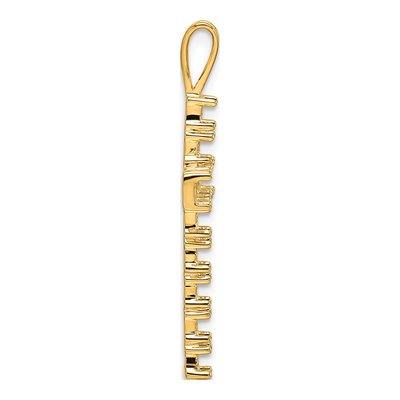 14K Yellow Gold Latin Cross Pendant Mounting – view 3