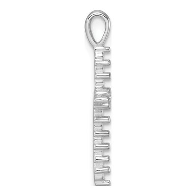 14K White Gold Diamond Cross Pendant Mounting – view 3