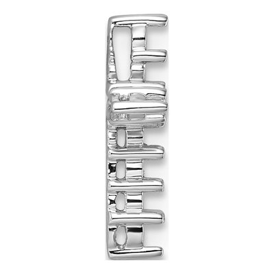 14K White Gold Diamond Cross Slide Pendant Mounting – view 3