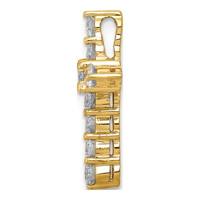 14K Yellow Gold 3/4 ct tw Diamond Cross Slide Pendant – view 2