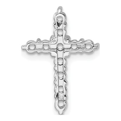 14K White Gold Cross Slide for Pendant Mounting – view 4
