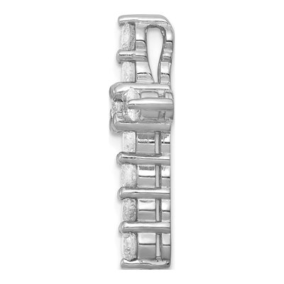 14K White Gold 1 ct tw Lab-Grown Diamond Cross Slide Pendant – view 3